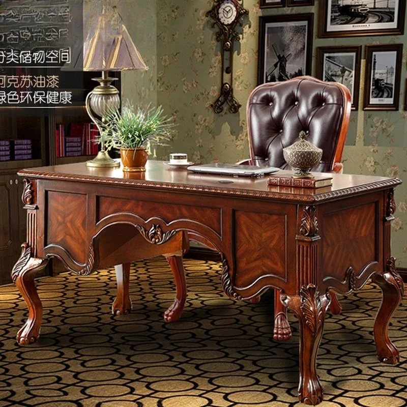 Solid wood desk combination, desk home writing table AG203