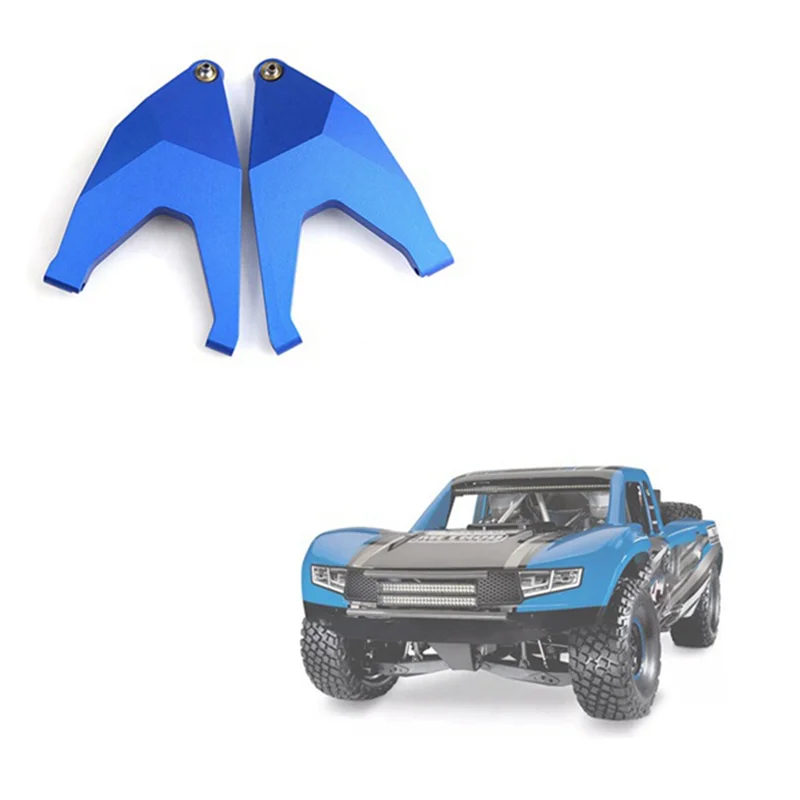 Brazo de suspensión inferior delantero de Metal para Traxxas Unlimited Desert Racer UDR 1/7 RC, accesorios de repuesto para actualización de coche, color plateado, 2 uds.