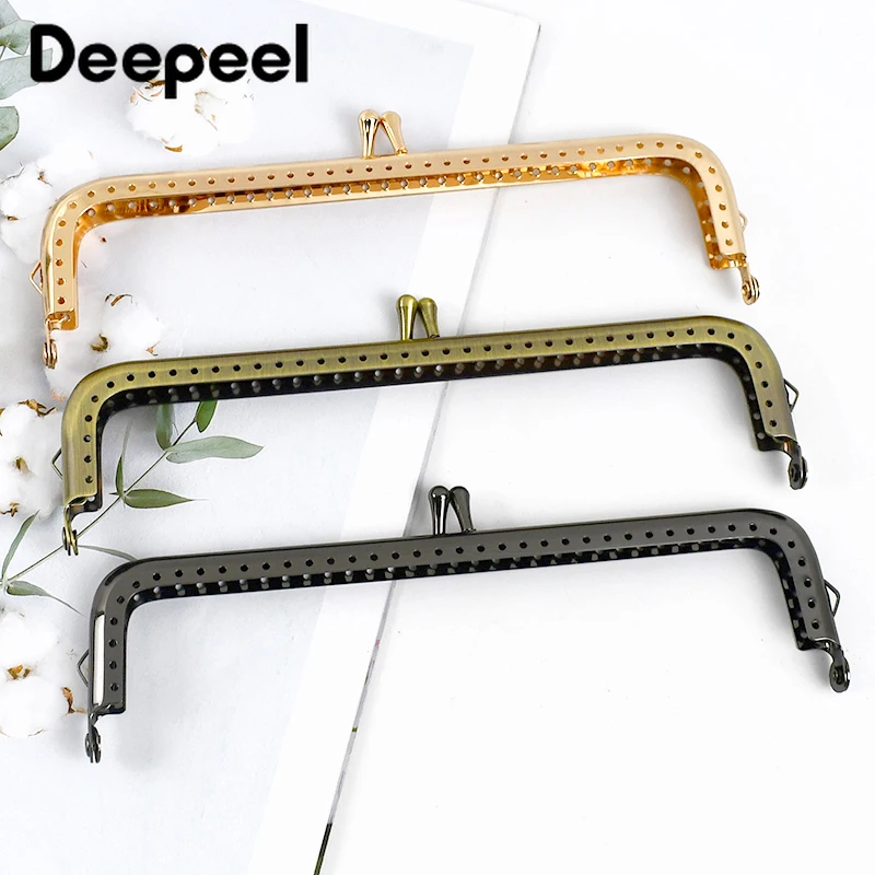 1/2/5 Stuks Deepeel 18 Cm Nieuwe Metalen Vierkante Tassen Handvat Vrouwen Handtas Portemonnee Frame Kus sluiting Diy Beugels Naaien Tas Accessoires