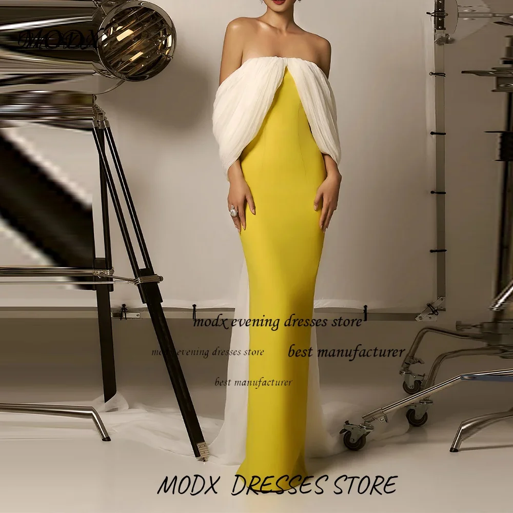 MODX Designer-Abschlussballkleider im Meerjungfrau-Stil aus kontrastierendem Satin, hochwertige königliche Abendkleider. Elegante Varaxima Julie – formelle Kleider