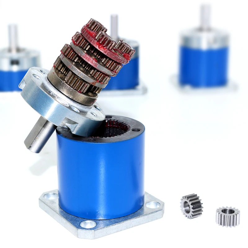 42mm Planetary Gear Reducer Input 5mm for Nema17 Stepper Motor 36MM Planetary Motor Reducer Gearbox 3.7/13.7/51/99.5/263.7/515.6
