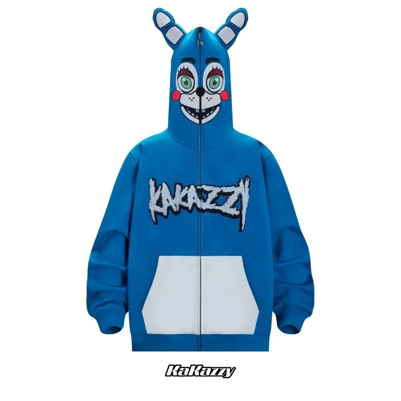Five Nights at Freddy\'s Thrilling Game FNAF Anime 3D Digital Print Hoodie, Zip to Top Hoodie Cosplay Sweater Fashion gifts
