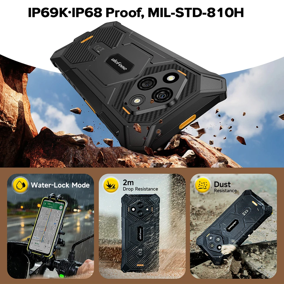 世界初公開】Ulefone RugKing 3 Pro 頑丈な携帯電話 6.56インチ 120Hz