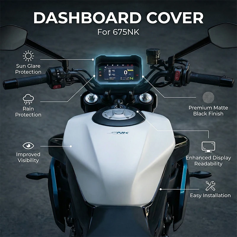 FOR 675NK 2024 2025 2026 Motorcycle Dashboard Cover Sun Visor Sunshade Anti-Glare Screen Protector Instrument Guard CF 675 NK