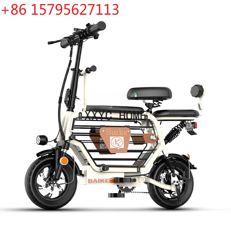 Electric Car Female Parent-Child Lithium Folding Battery Car New National Standard Pet Cart