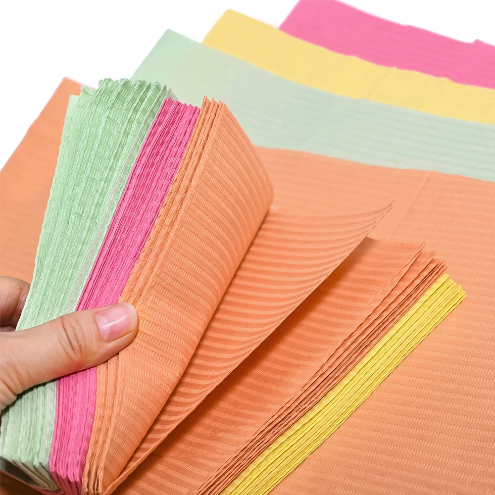 Disposable Towels Nail Table Mats 20PCS Pink Waterproof 3 Ply Nail Art Paper Sheets 13\