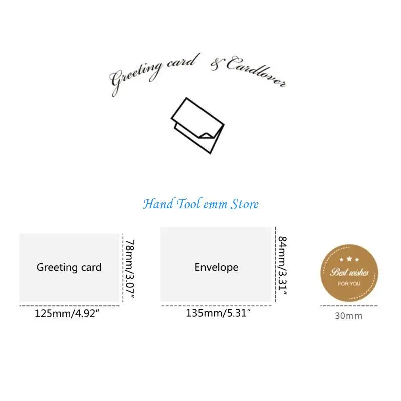 H37F 10 Cái/bộ Dập Nổi Lá Vàng Thẻ Bao Thư Kinh Doanh Cảm Ơn Bạn Thiệp Chúc Mừng Cho Tiệc Sinh Nhật Tắm Cho Bé