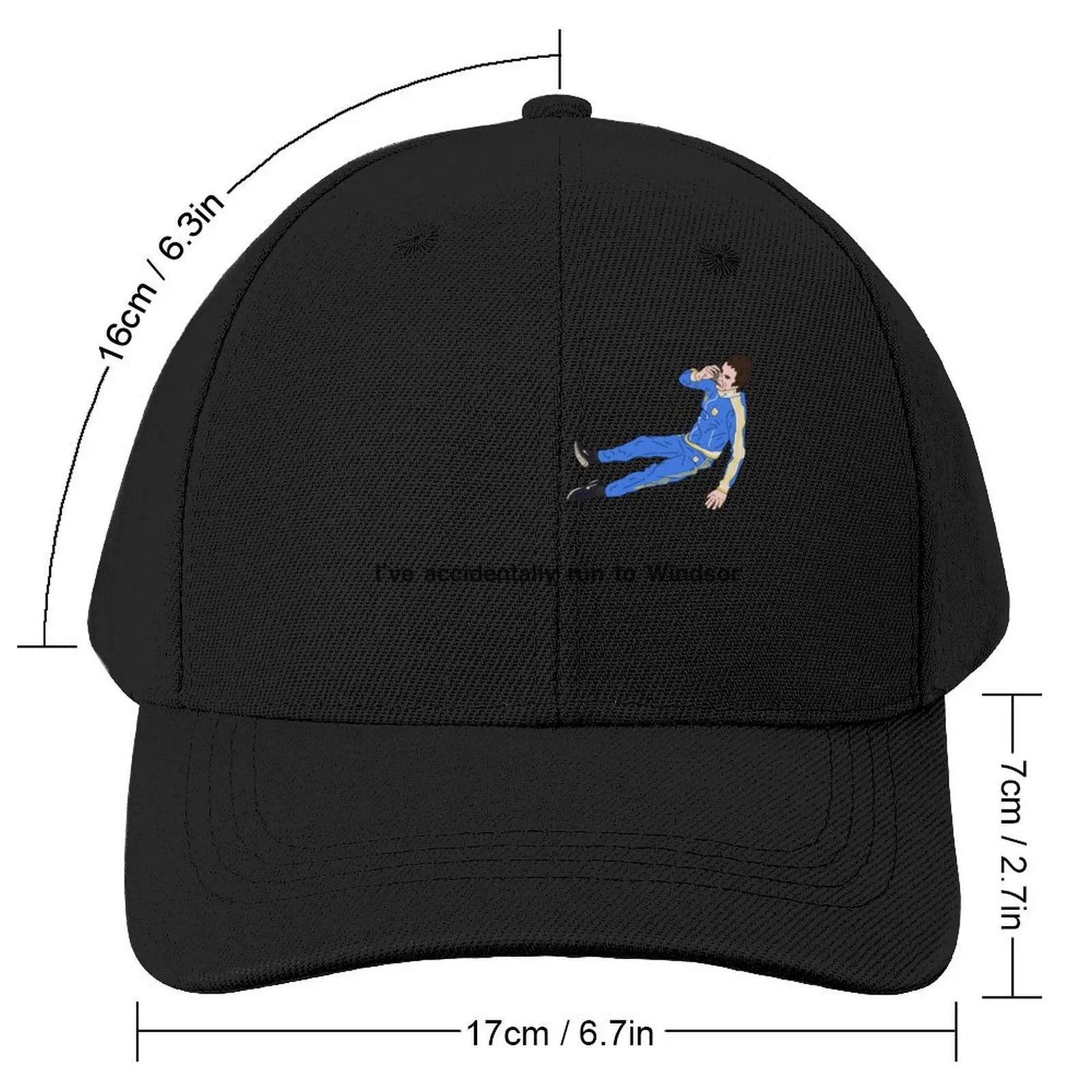 Peep Show I've accidentally run to Windsor Baseball Cap black Dropshipping Woman Men's