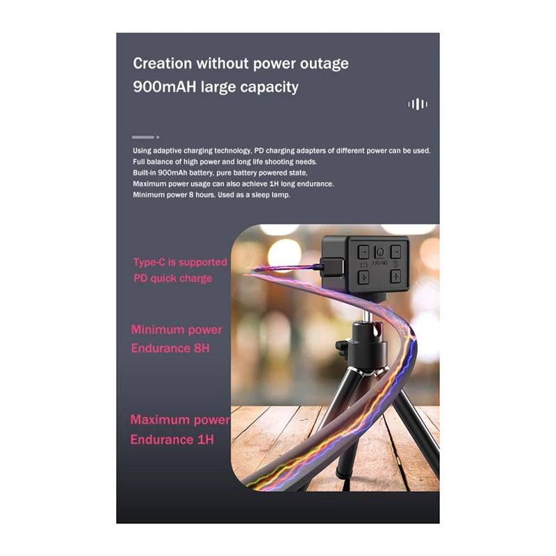 Luz de relleno de cardán de mano, luz de bolsillo magnética, Mini Luz de fotografía portátil para estabilizador Zhiyun Feiyu DJI
