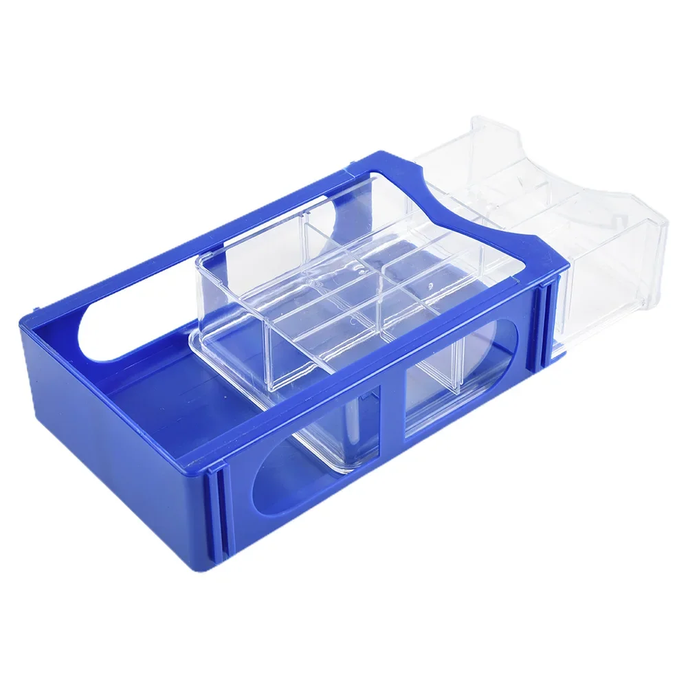 Blue/transparent Organizers Storing Hardware Workshop Equipment Storage Box 160*95*40mm Thicken 80 Degree Celsius