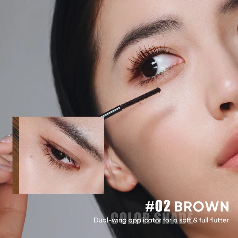 มาสคาร่าเซรั่ม [ดูอัล-วิง]: มาสคาร่าพร้อมไพรเมอร์ในตัว, กันน้ำ, ให้ความยาวและงอนงาม, ติดทนนาน