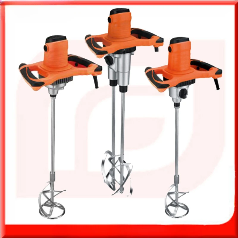 

Electric household mixer putty paint mortar ash electric rotary double bar mixer