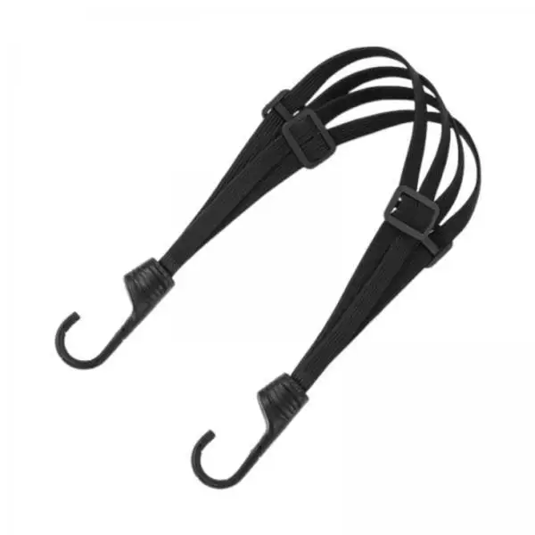Motorcycle Helmet Luggage Elastic Rope with Anti Slip Grip Retractable Rack Strap for Bike Helmets and Cargo view 2