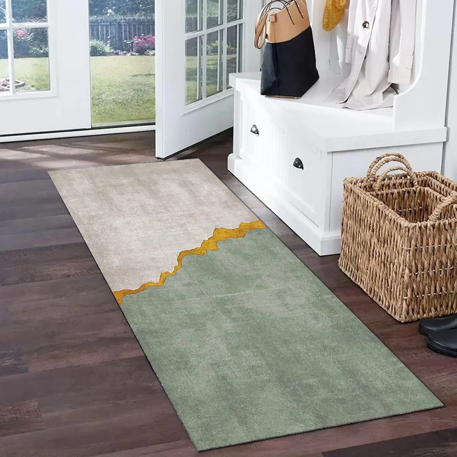 Long Carpet Hallway Runner Rug, Indoor Kitchen Runner Carpet, Easy to Clean Non-Slip Bedroom Area Rug 100cm/1.5m/2m/2.5m/300cm/3