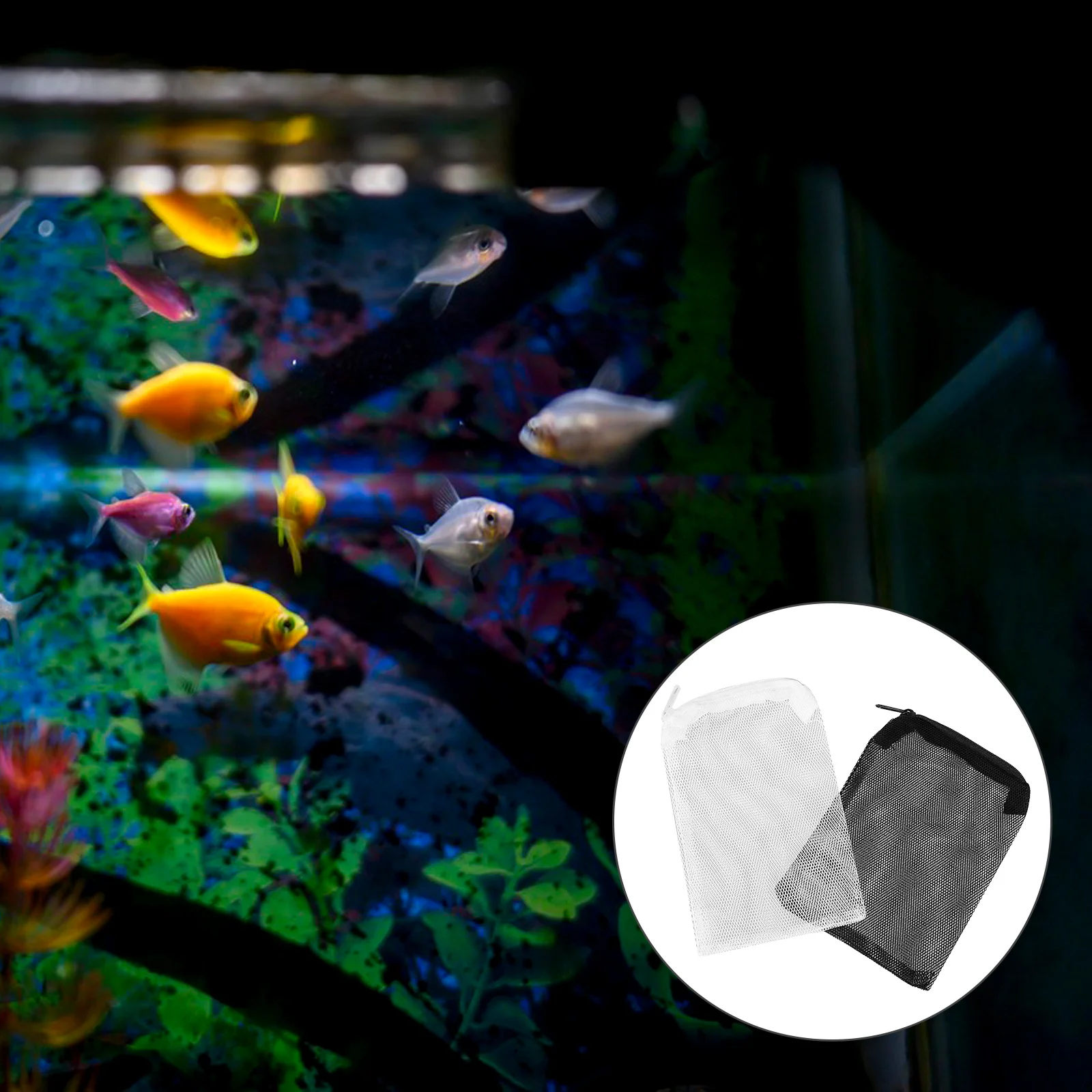 

10 Pcs Filter Bag Maintenance Mesh Aquarium Bagged Easy Cleaning Fish Tank White