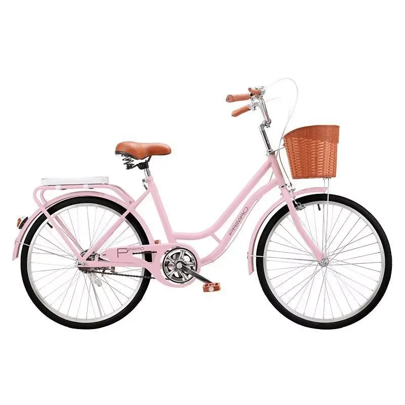 22/24-Inch Aluminum Frame Lightweight Adult Single Speed Simple Commuter City Bike Daily City Riding Multi-Purpose Use