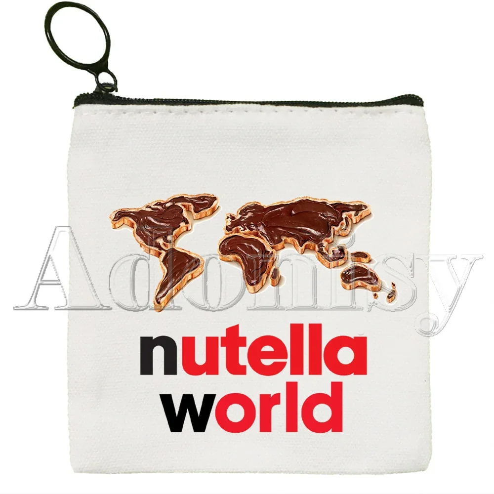 Nutella Schattige Cartoon Print Canvas Tas Ontwerp Canvas Eenvoudige En Modieuze Opbergtas