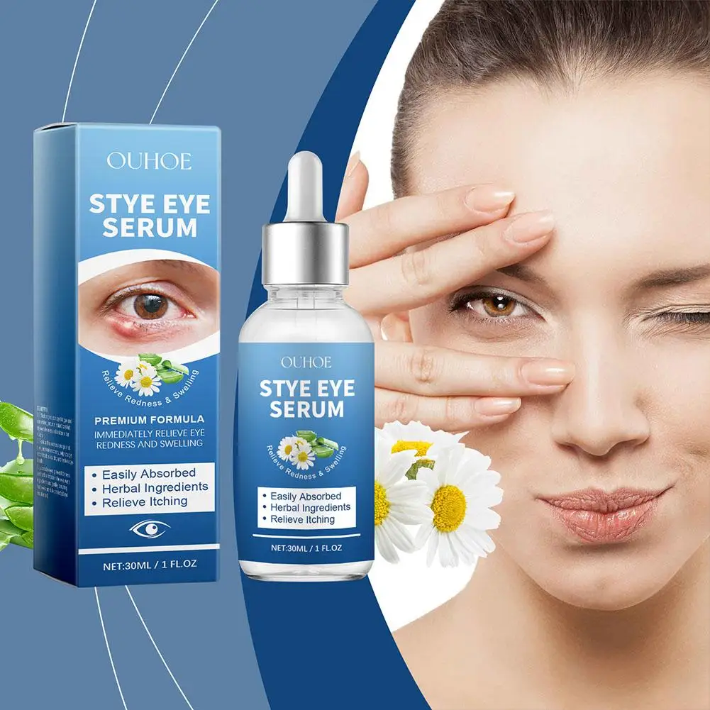 30ml Eye Swelling Relief Essence Relieves Eye Redness Swelling Stye Anti Fatigue Dry Itchy Around The Eyes Moisturizing Serum