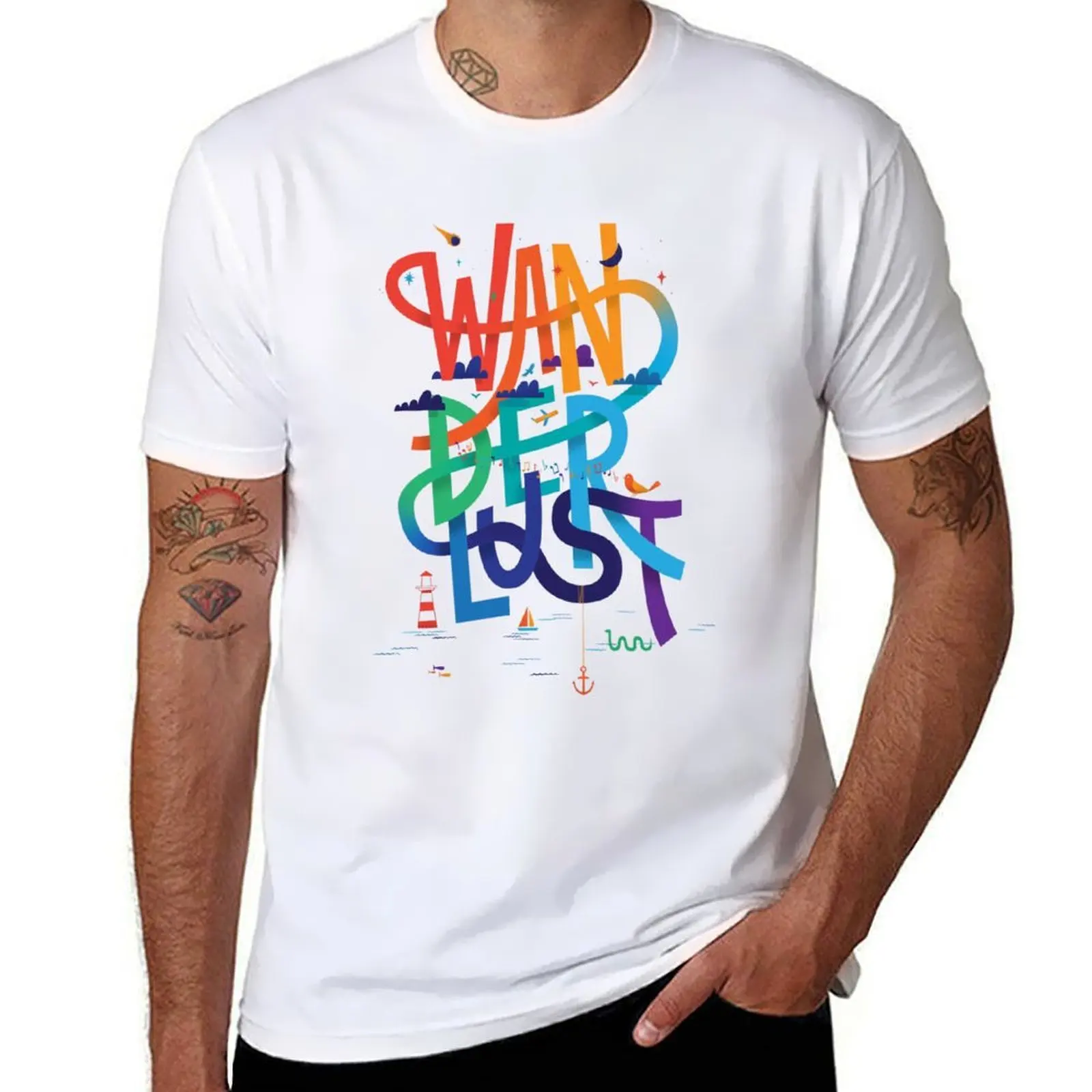 

Wanderlust T-Shirt t shirt personalised t shirt man plain T-Shirt