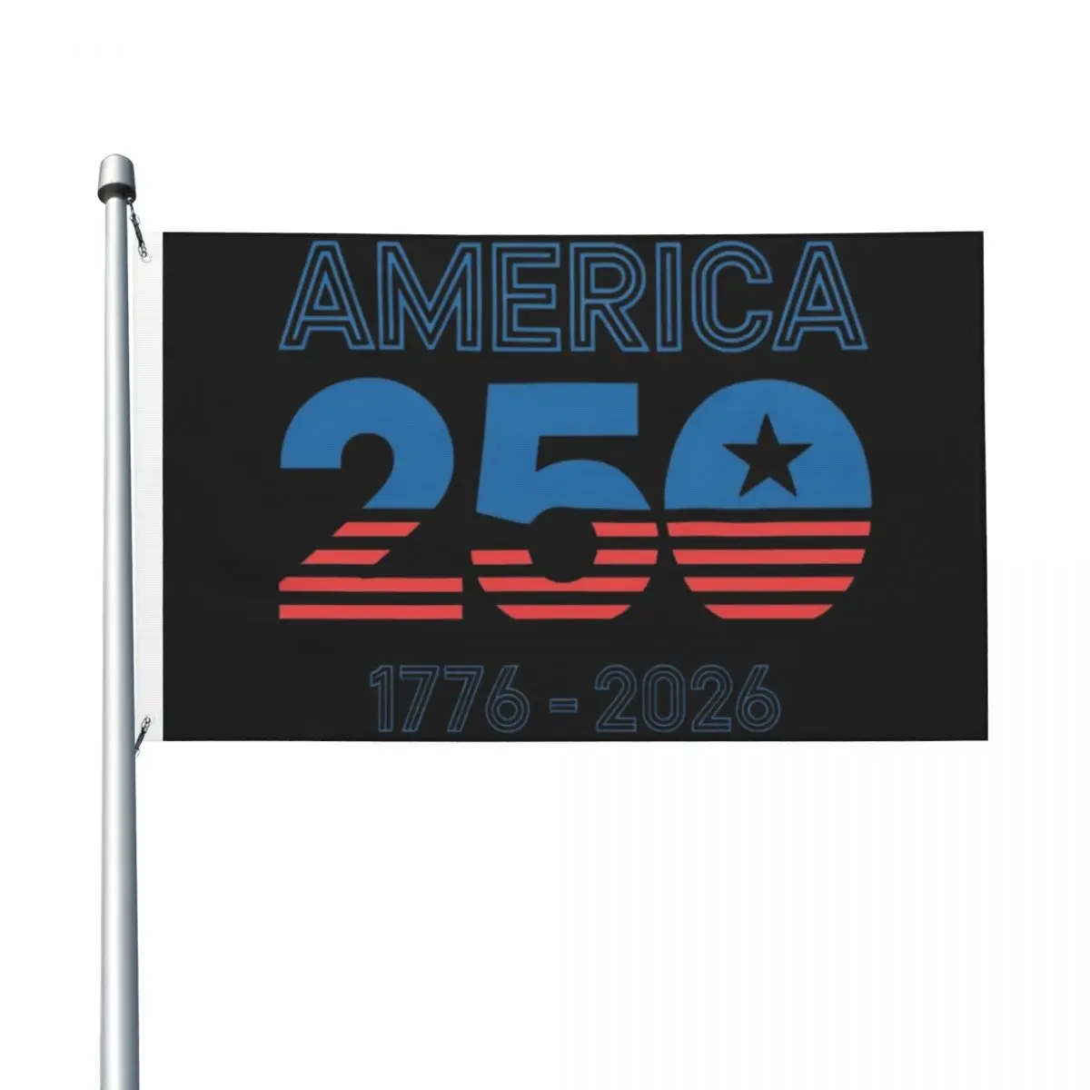 250 Years American Anniversary Flag Outdoor Banner Polyester Decoration Fade Proof 2x3 3x5 4x6 5x8 FT Flags