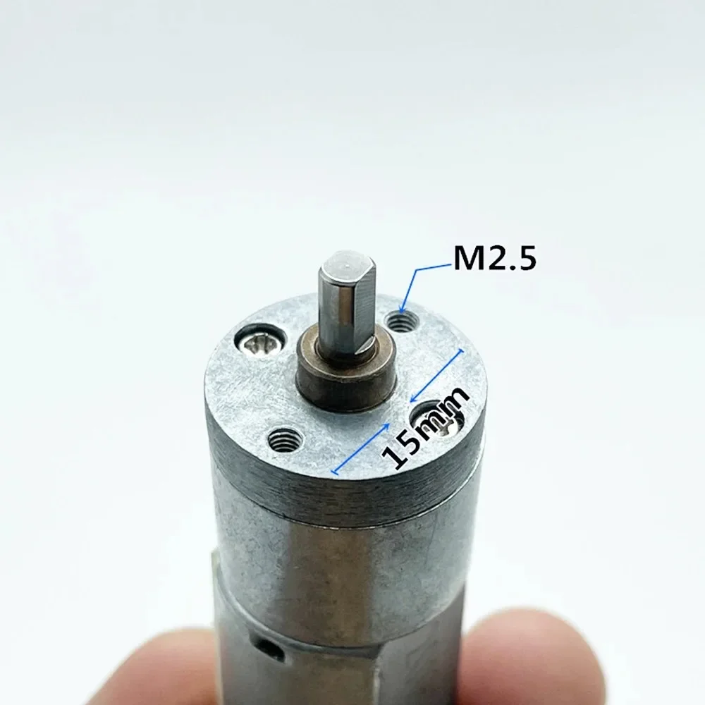 Micro ZGA20R-130 Gear Motor All Metal Gear DC 3V-6V 225-465RPM Deceleration Gearbox Slow Speed Large Torque for Model Engine