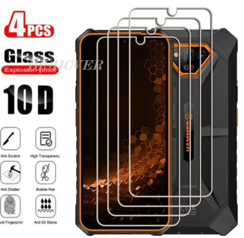4PCS Tempered Glass For Hammer Iron V 6.52" HammerIronV IronV Ulefone Armor X13 Screen Protector Protective Film