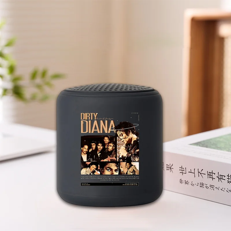 Vintage Michael Jackson Graphic Bluetooth Speaker Fashion Printed Mini Portable Wireless Powerful Speakers Sound Box Audio Gifts view 2