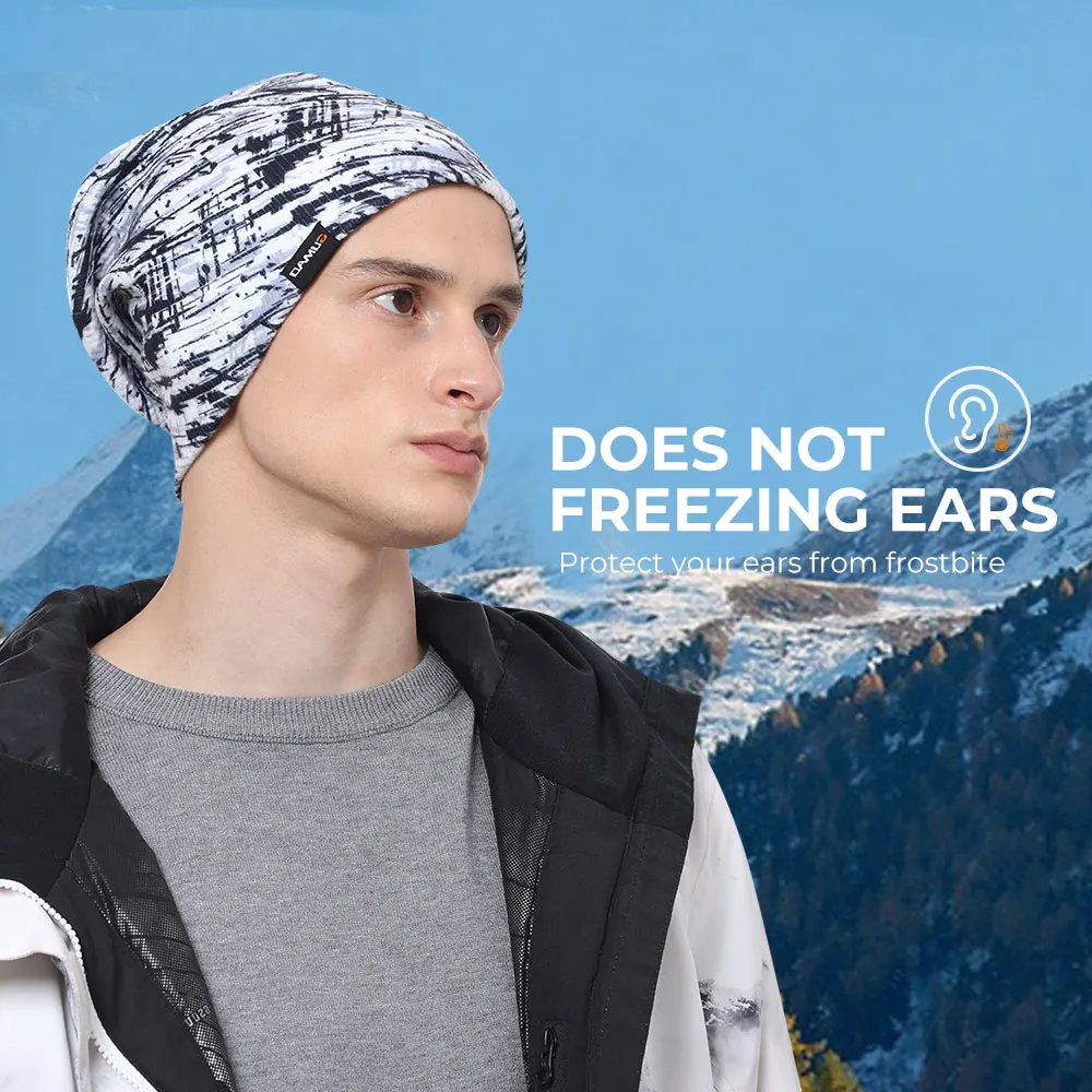 Thermal Knit Hat Soft Windproof Beanie Ear Cover Outdoor Hiking Running Snowboard Sports Autumn Winter Fashions Cap Men Women