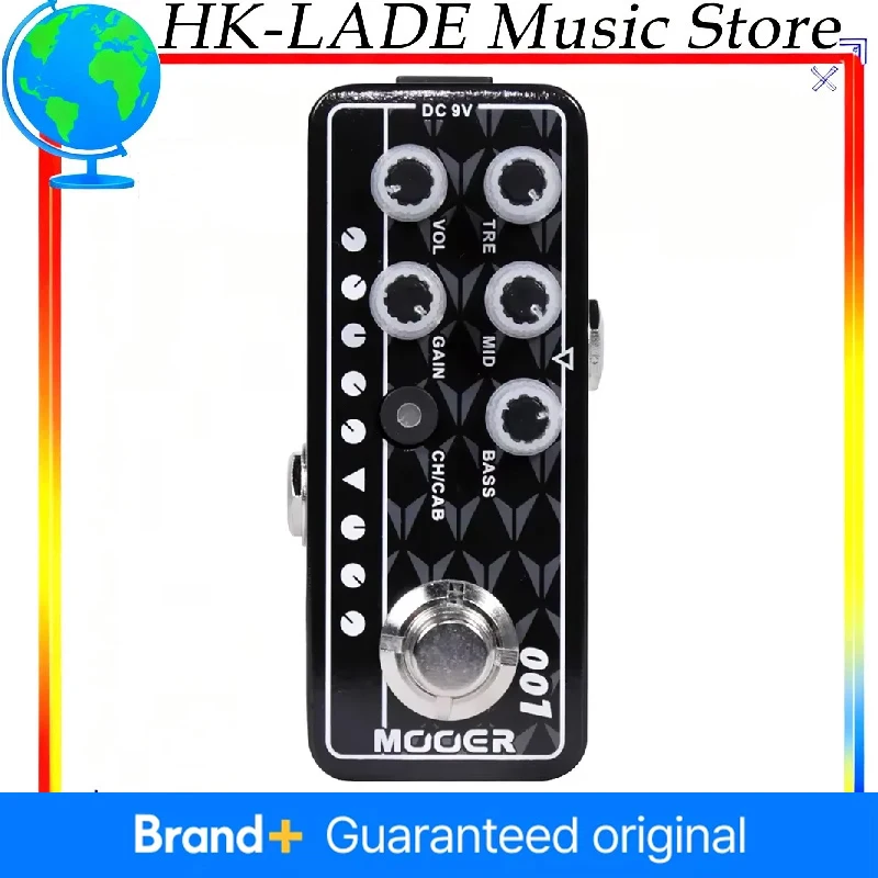 

MOOER 001 Gas Station — цифровой предусилитель с высоким коэффициентом усиления для электрогитары, педаль эффектов, true bypass.