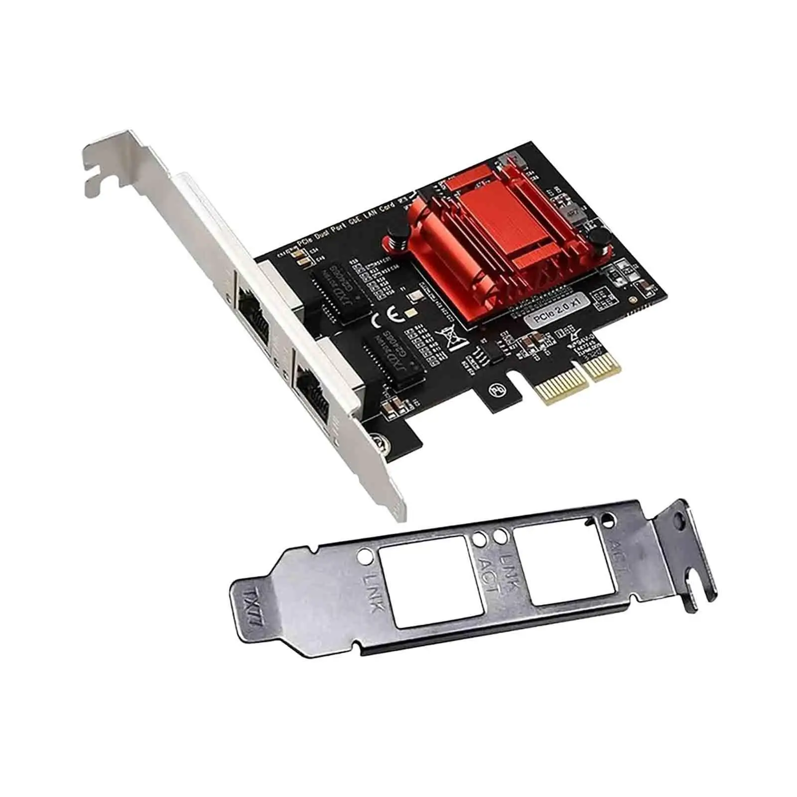 Dual-port PCIe Gigabit Network Card Direct Replaces Two Ports Window Server Windows with Intel Ethernet Adapter Accessory 1000M