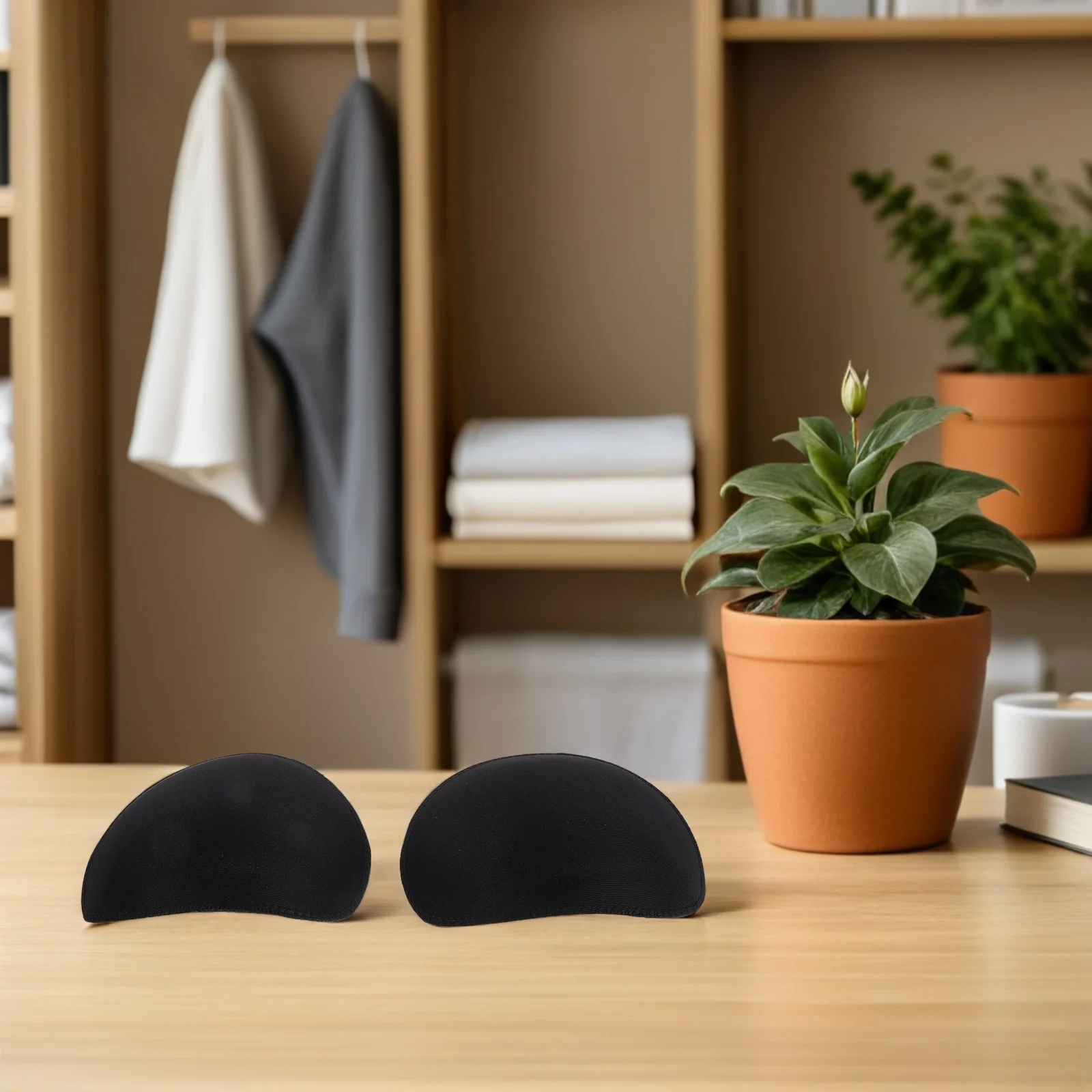 4 أزواج من وسادات الكتف اللاصقة بدون خياطة إسفنجة قابلة للتنفس للنساء والسترات والقمصان غير المرئية وخفيفة الوزن #5