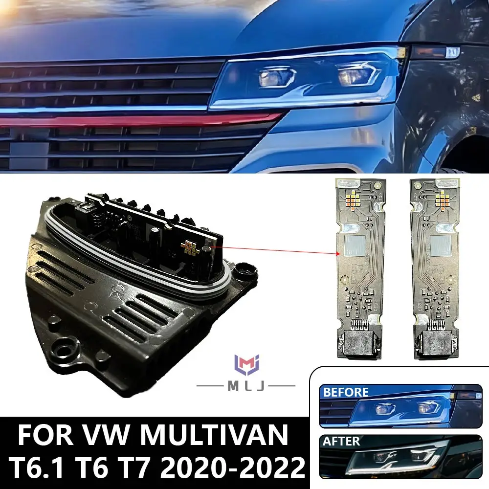 

White For 2020-2022 VW T6.1 Car Accessories Headlight Chip LED Board Angel Eyes Light Source DRL Chip Module