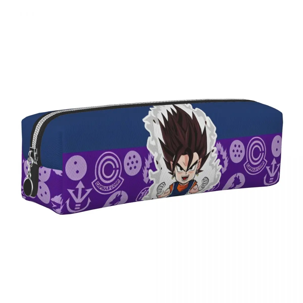 

Lovely Dragon Ball Z Super Saiyan Vegeta Pencil Case DBZ Pencilcases Pen Box Girl Boy Large Storage Bag Office Gift Stationery
