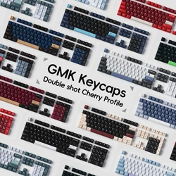 GMK-teclas PBT para teclado mecánico, teclas de doble disparo, perfil Cherry, GMK8008, rojo, azul, Samurai, Olivia, Apollo, Shoko, Jamon, WOB