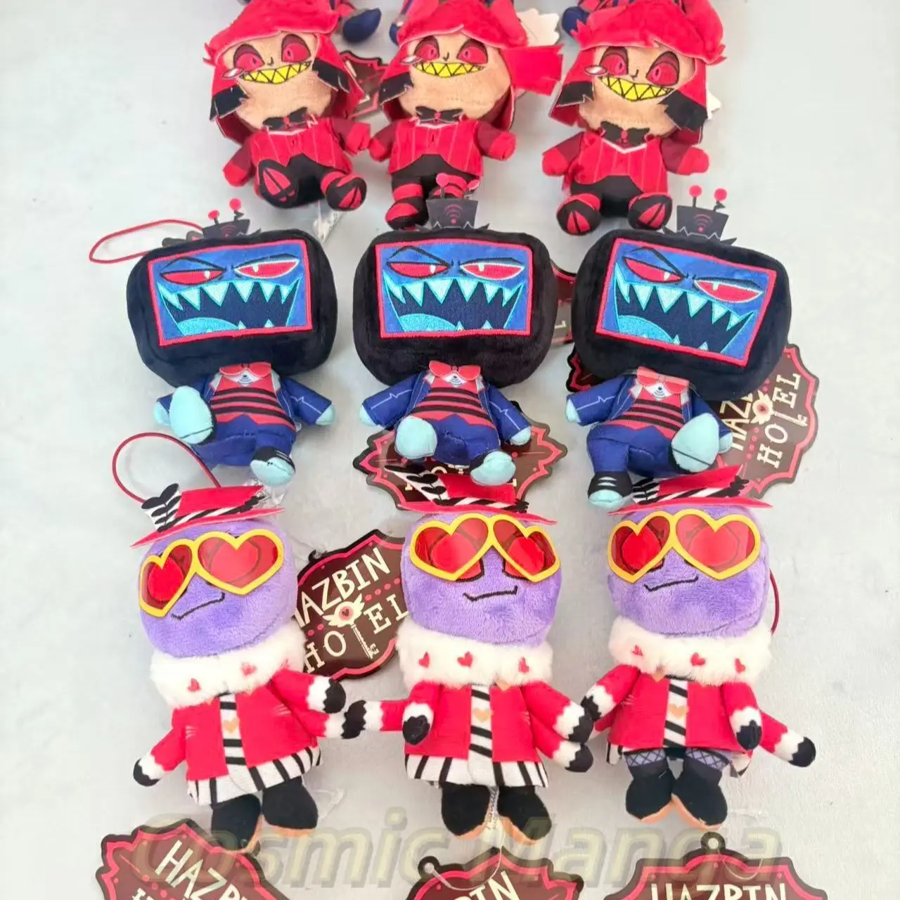 

Genuine Anime Attributes Cosplay Fluffy Cotton Maumet Pendant Cartoon Puppet Keychain Keyring Adorn Birthday Gift Halloween