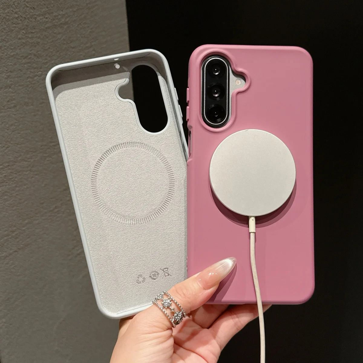 Liquid Silicone For Magsafe Magnetic Charge Case For Samsung S26 Plus S25 Edge S24 FE Ultra A57 A37 A17 A56 A16 Matte Soft Cover - view 4