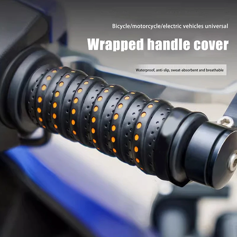 1Pair Motorcycle Handlebar Tape Road Bike Bar Tape Breathable Anti  Tape Anti-Vibration Tape Durable Protection Straps