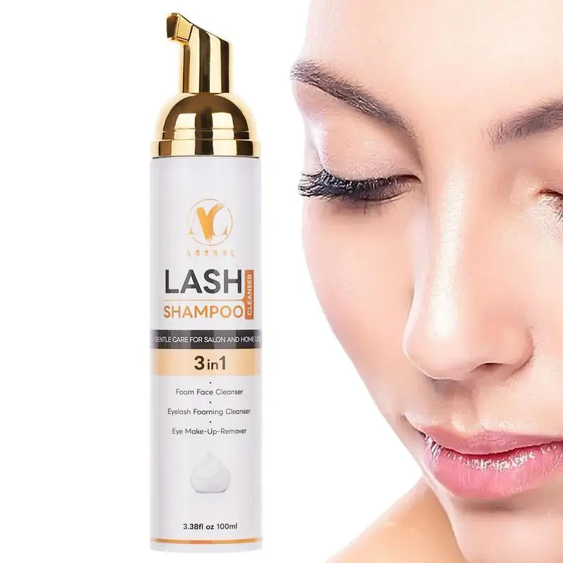 

Eyelash Extension Shampoo 3.38fl Oz Lash Wash Mascara Remover Non-irritation Lashes Makeup Remover For Home And Salon Use