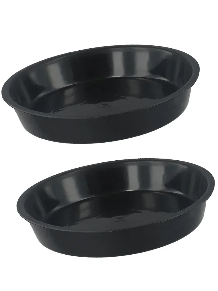 2pcs PP Round Succulent Plant Flower Pot Saucer Thickened Bottom Of The Tray Makes It Sun-resistant And Wear-resistant