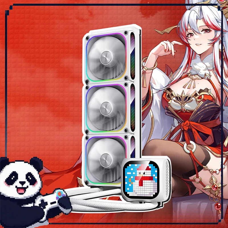 Xingcanmagic Cube360 Water Cooled Argb Dot Matrix Screen Integrated Cpu Aluminum Water Cooled Heat Sink Desktop Host Accessories