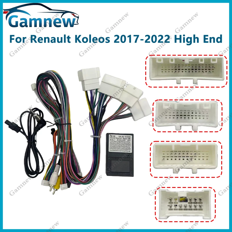 Car 16PIN Android Wire Harness Adapter Canbus Box Decoder For Renault Megane IV Koleos Talisman Scenic IV 2016+