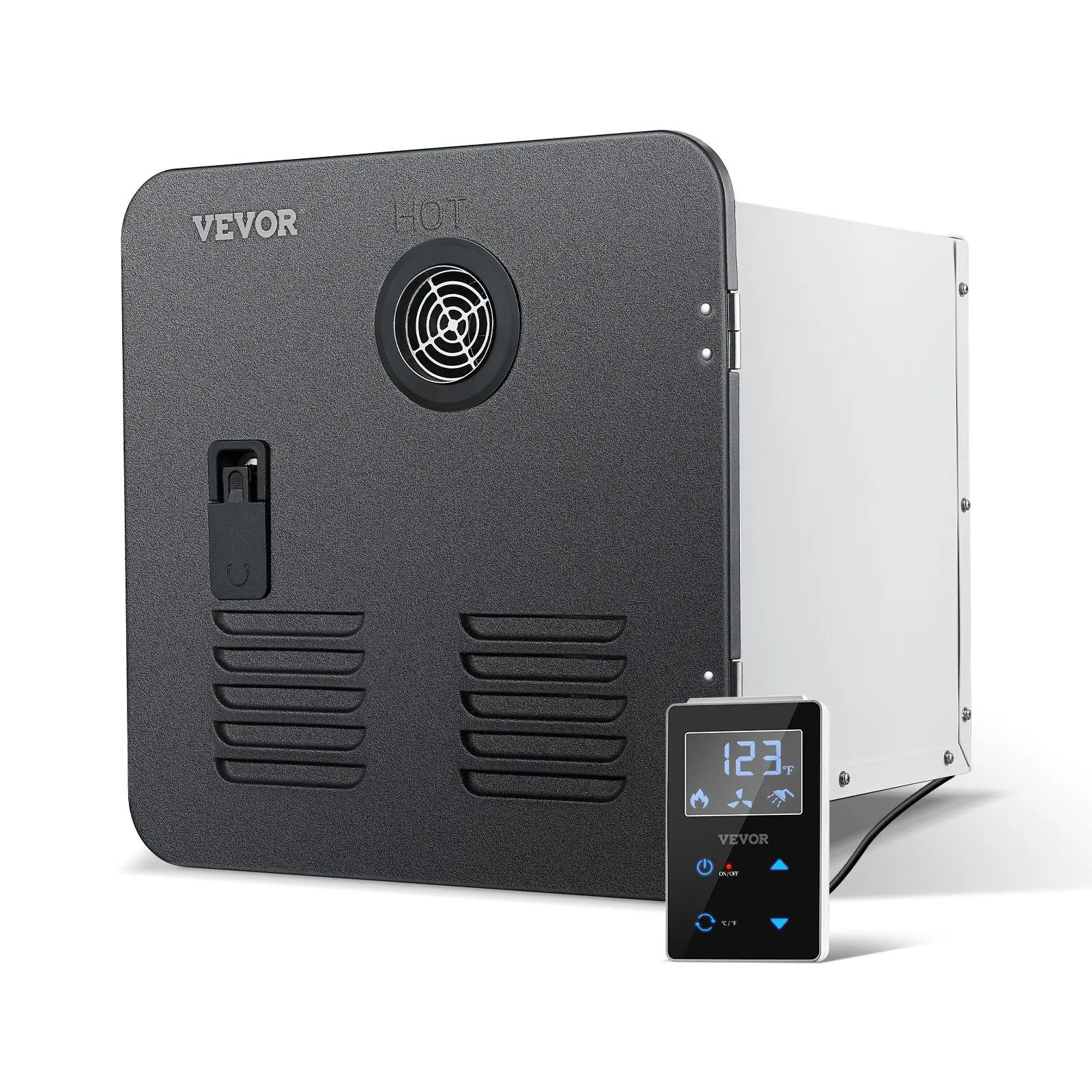 Optimized Comfort RV Tankless Gas Water Heater 42000BTU 15 X 15 Inches Black Door Instant Shower Remote Controller Model