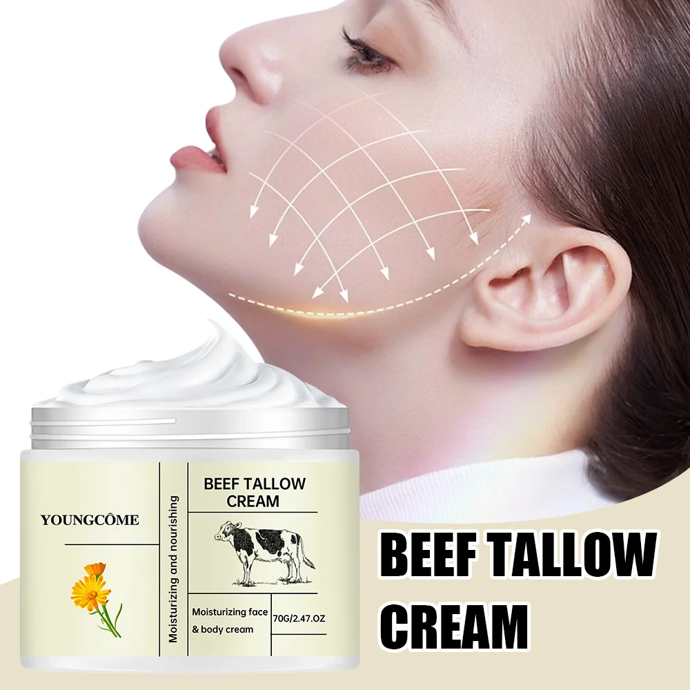 Beef Tallow Face Cream WhiteningFreckle Cream Remove Melasma Dark Spots Melanin Anti-Aging Lightening Shrink Pores Moisturizing view 6