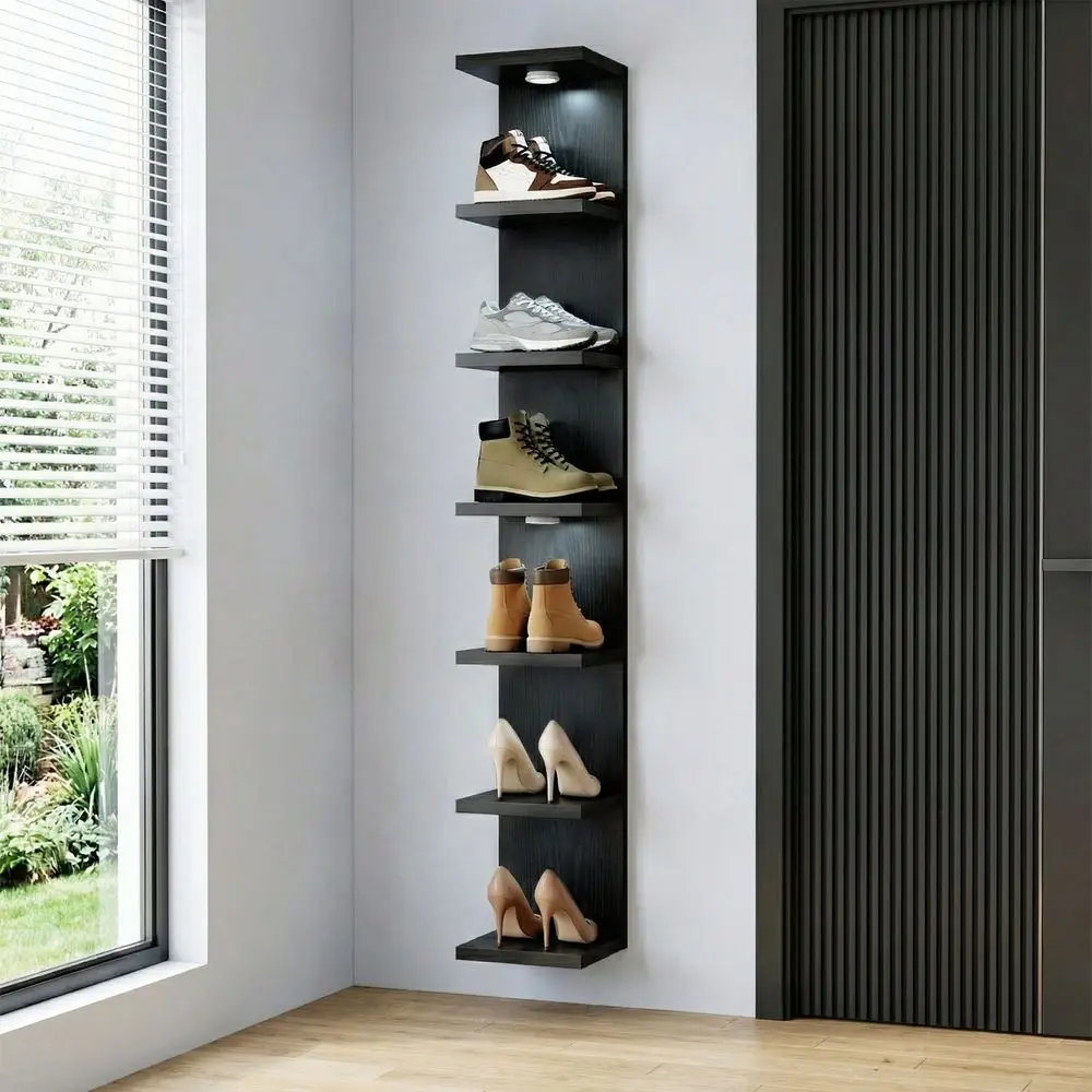 

7 Tier Wall Mounted Shelf Unit, Floating Shelves, Wall Shelf For Home Decor Organizer Display, Wall Decor For Living Room, Bedr