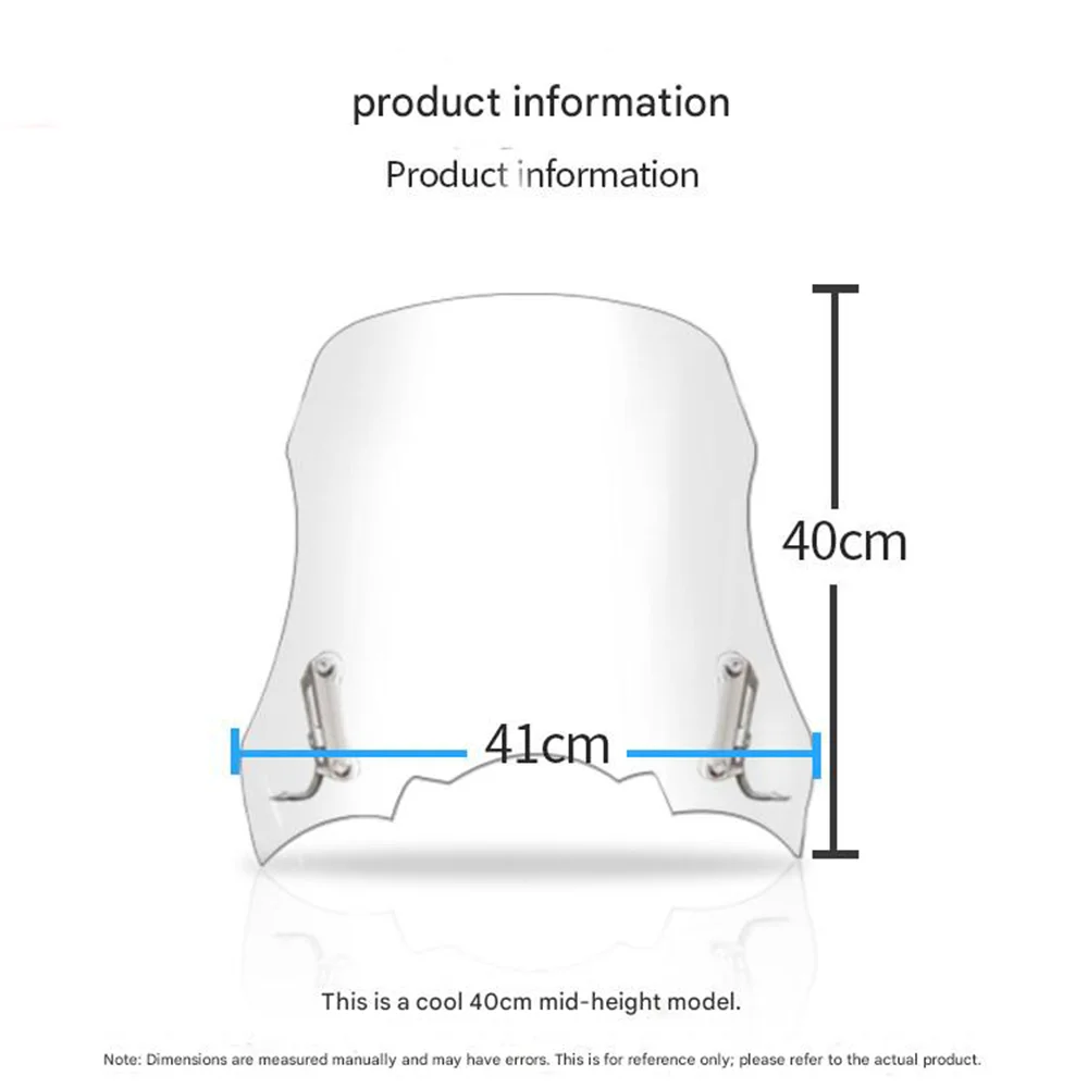 

ForHaojue VS125 Modified Windshield with Adjustable Stand, Imported High Clarity Wind Screen
