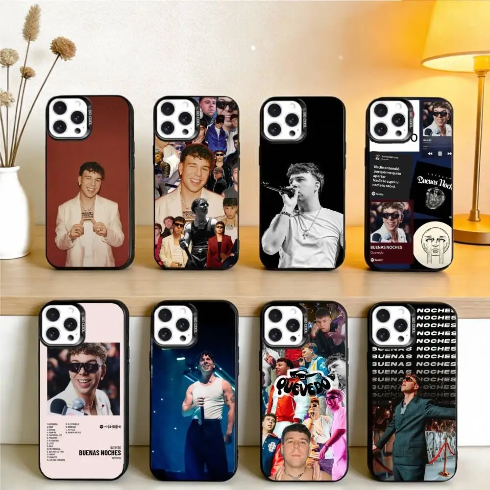 

S-Singer Quevedo Phone Case For IPhone 16 17 15 14 12 13 Pro Max Black Color Shockproof Cover