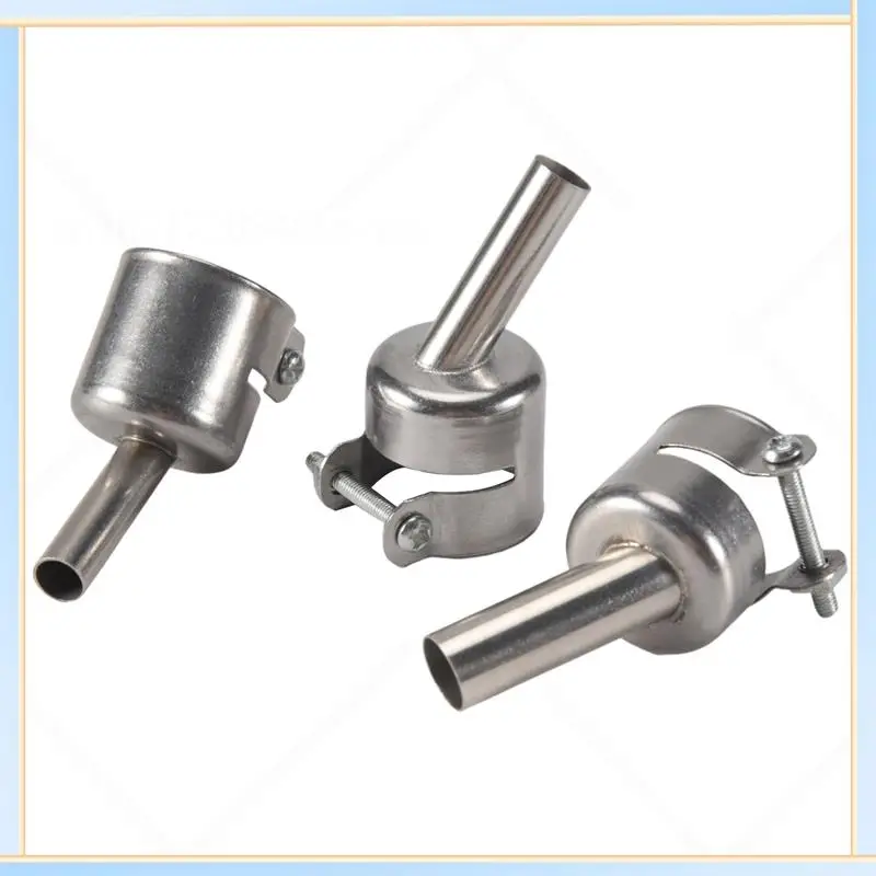 

-A60I 3Pcs 45 Degree Hot Air Nozzles 7/8/10Mm Curved Nozzles Replaceable For 850 Hot Air Soldering Station