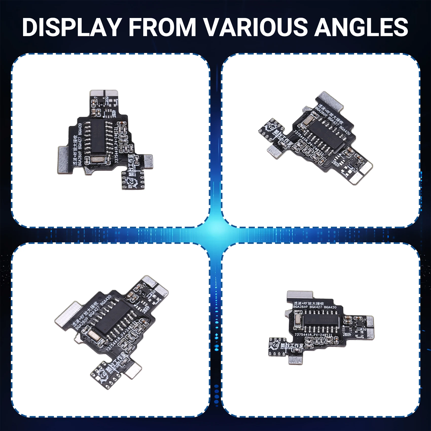 NewABNR For Quansheng K5/K6 Modified Shortwave Receiving Si4732 Dual Antenna Modified Antenna Walkie-Talkie Modification Board