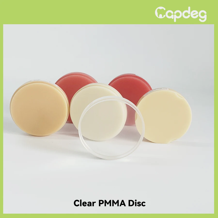 Dental Clear PMMA Disc Transparent Acrylic CADCAM Blanks 98MM Thickness 12mm-30mm Denture Splint