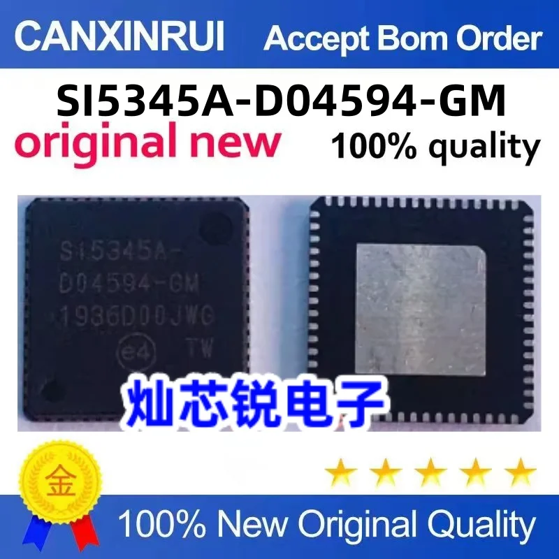 

SI5345A-D04594-GM QFN64 SI5345A Clock & Timer IC Quality Assurance